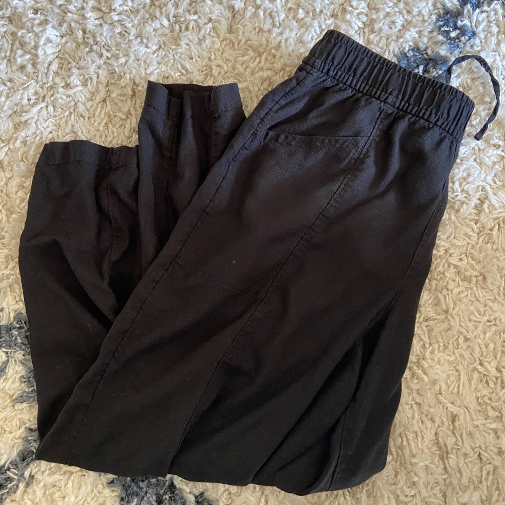 Old Navy High Rise Straight Taper Linen Pants